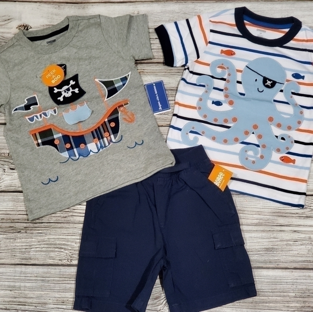 Gymboree Pirate Outfit Pirate Ship Pirate Octopus Nwt